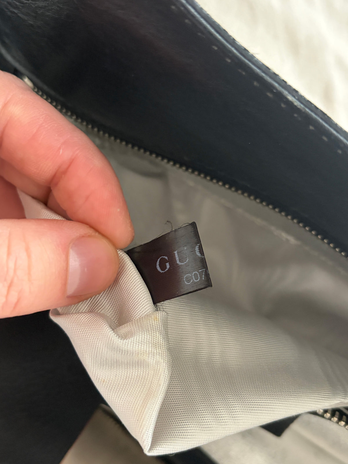 (RARE) 2007 Gucci Black Python Race Tote Bag
