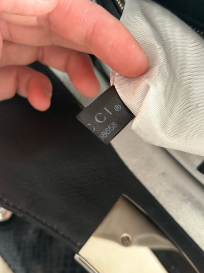 (RARE) 2007 Gucci Black Python Race Tote Bag