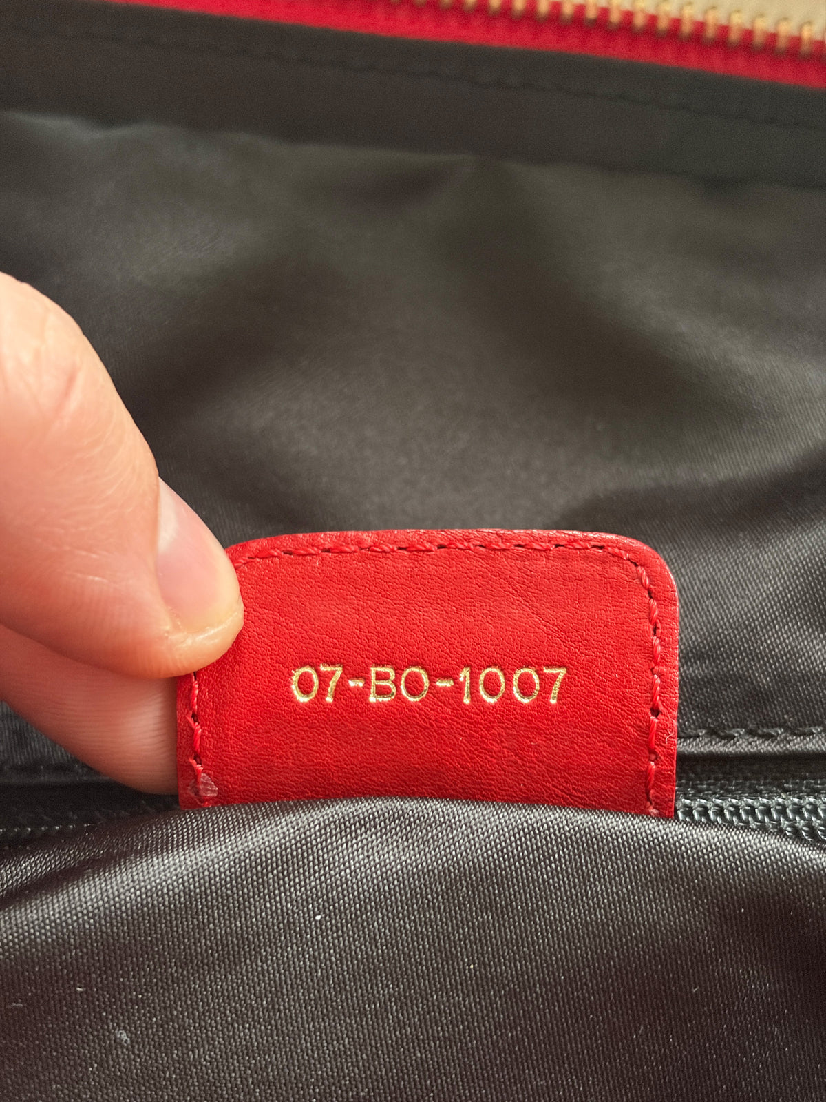 2007 Christian Dior Red Leather Gypsy Hobo Bag