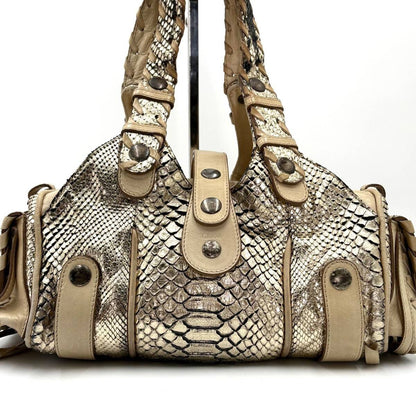Chloe Silverado Metallic Python Bag