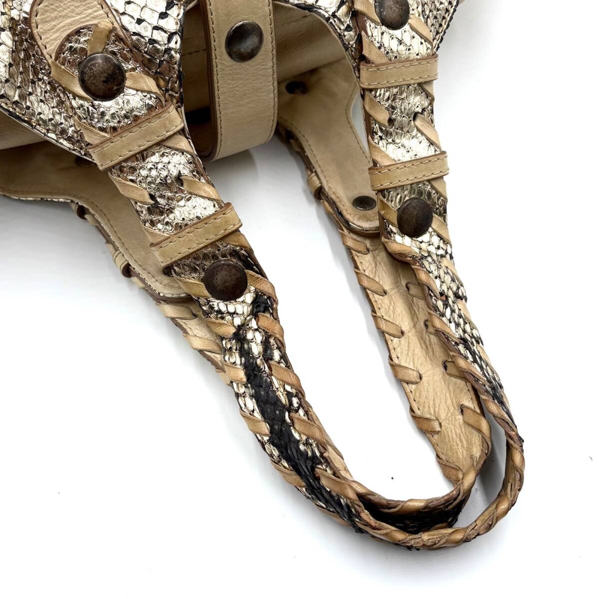 Chloe Silverado Metallic Python Bag